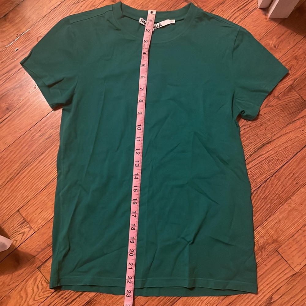 NWT Pam & Gels Basic Crew Green T-Shirt (XS) - Picture 5 of 6